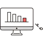 Graph Downward SVG Icon